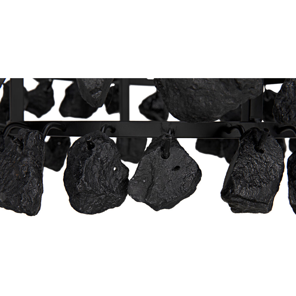 Vulcan 4 Light 29 inch Matte Black Chandelier Ceiling Light