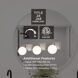 Metropolitan LED 7 inch Satin Brass Bath Vanity Wall Light