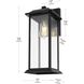 Araceli 1 Light 17 inch Black Outdoor Wall Sconce