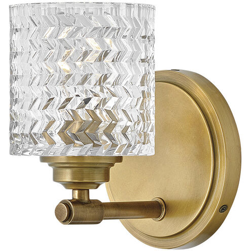 Elle 1 Light 6.5 inch Heritage Brass Vanity Light Wall Light