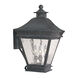 Zanna 3 Light 19.5 inch Charcoal Outdoor Wall Sconce