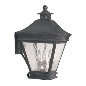 Zanna 3 Light 19.5 inch Charcoal Outdoor Sconce