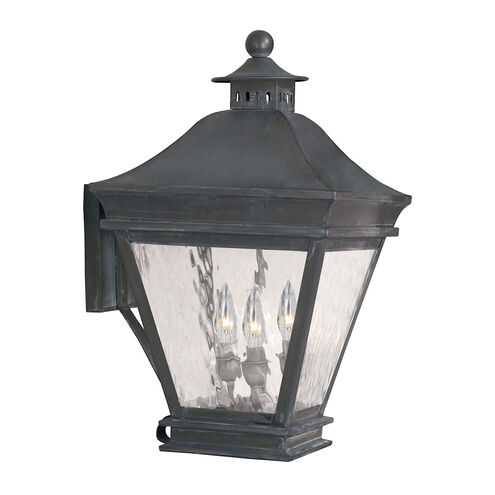 Zanna 3 Light 19.5 inch Charcoal Outdoor Wall Sconce