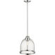 Stanton 1 Light 12 inch Polished Nickel Pendant Ceiling Light