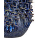 Maitake 22 inch 150 watt Dark Blue Reactive Table Lamp Portable Light