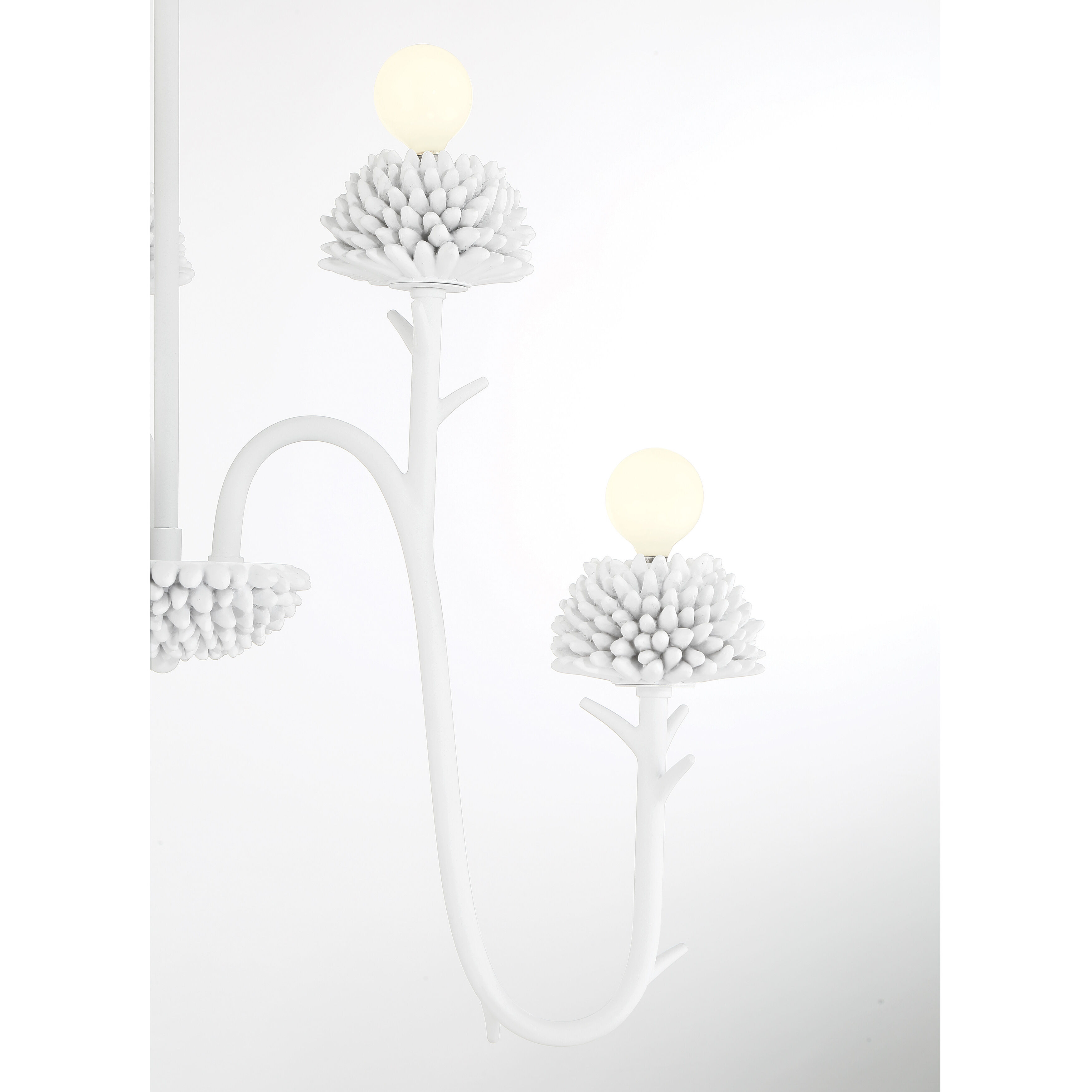 North Fork 6 Light 24 inch Sand White Pendant Ceiling Light