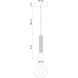 Alora Mood Arden LED 2.38 inch Matte Black Pendant Ceiling Light