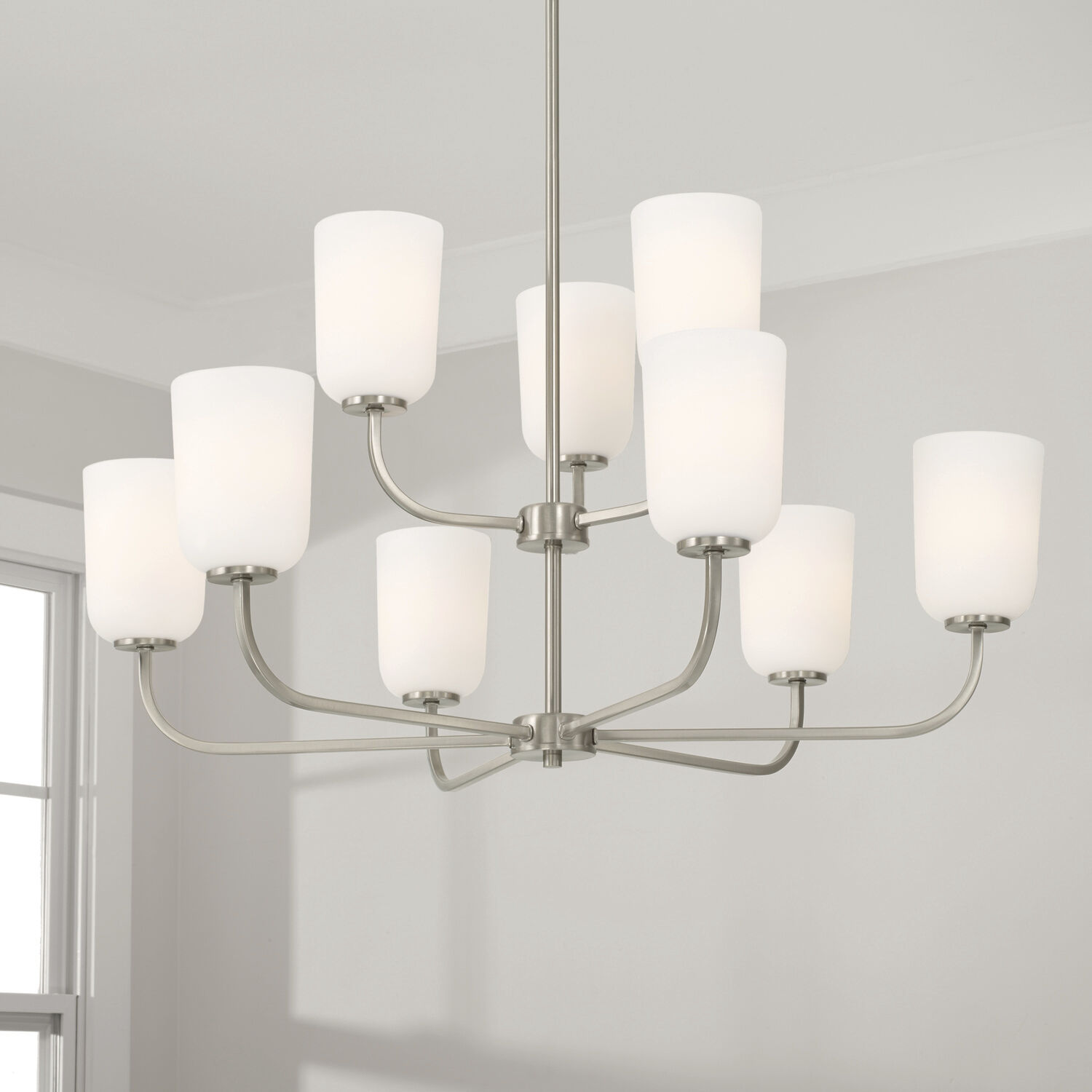 Lawson 9 Light 32 inch Brushed Nickel Chandelier Ceiling Light