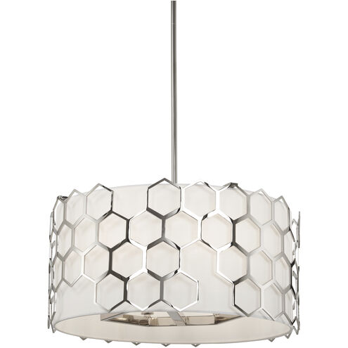 Missing Link 6 Light 20 inch Polished Nickel Pendant / Semi Flush Ceiling Light