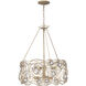 Ethereal Rose 6 Light 24 inch Havana Gold Ombre Chandelier Ceiling Light