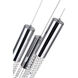 Extended 3 Light 10 inch Chrome Down Mini Pendant Ceiling Light