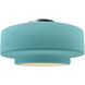 Radiance LED 16.5 inch Reflecting Pool and Brushed Nickel Semi Flush Ceiling Light