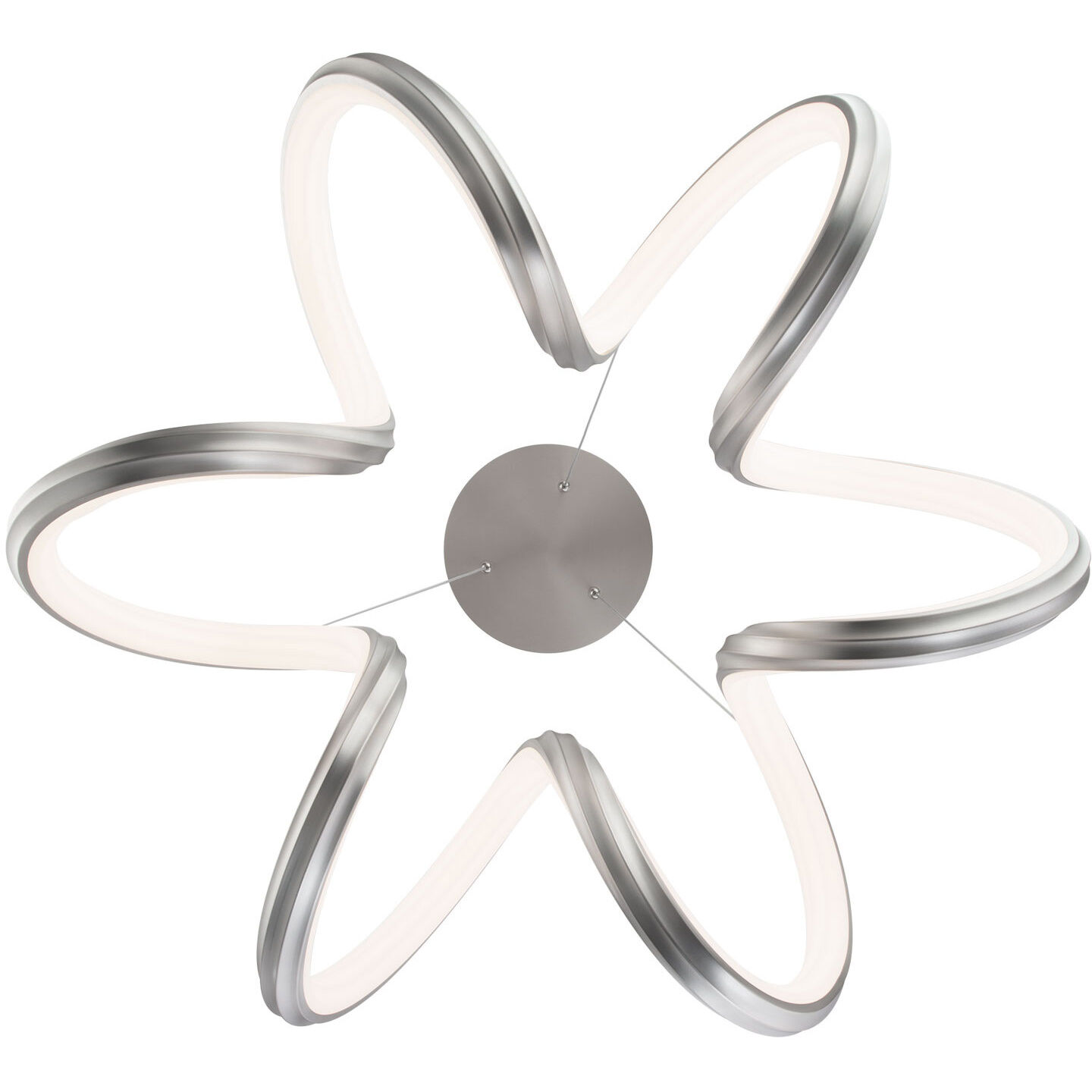 Mamba LED 26 inch Brushed Nickel Pendant Ceiling Light, dweLED