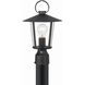 Andover 1 Light 14.5 inch Matte Black Outdoor Post in Clear