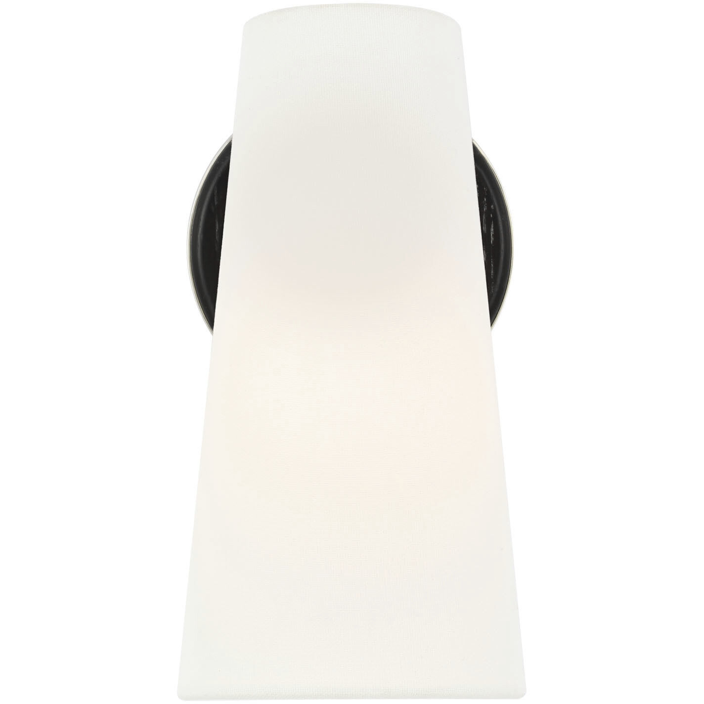 AERIN Olina LED 5 inch Polished Nickel and Ebony Sconce Wall Light