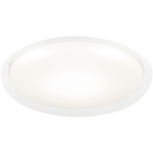 Aurora 1 Light 19.75 inch Matte White Flush Mount Ceiling Light