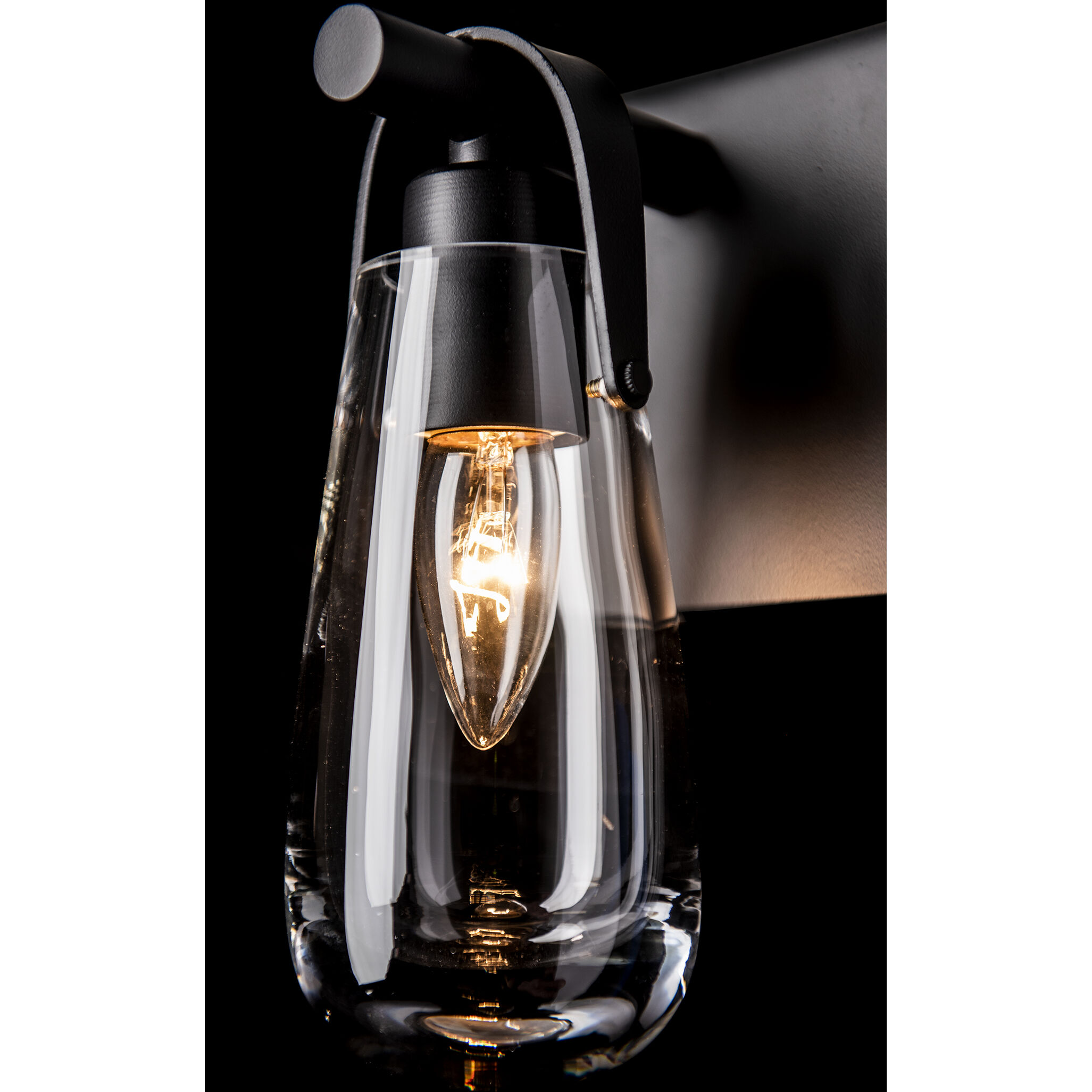 Eos 1 Light 5.1 inch Black Bath Sconce Wall Light