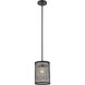 Canada 1 Light 7 inch Black Single Pendant Lighting Ceiling Light
