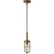 Urban Renewal 1 Light 4.38 inch Dark Antique Brass Pendant Ceiling Light, Closed Cage