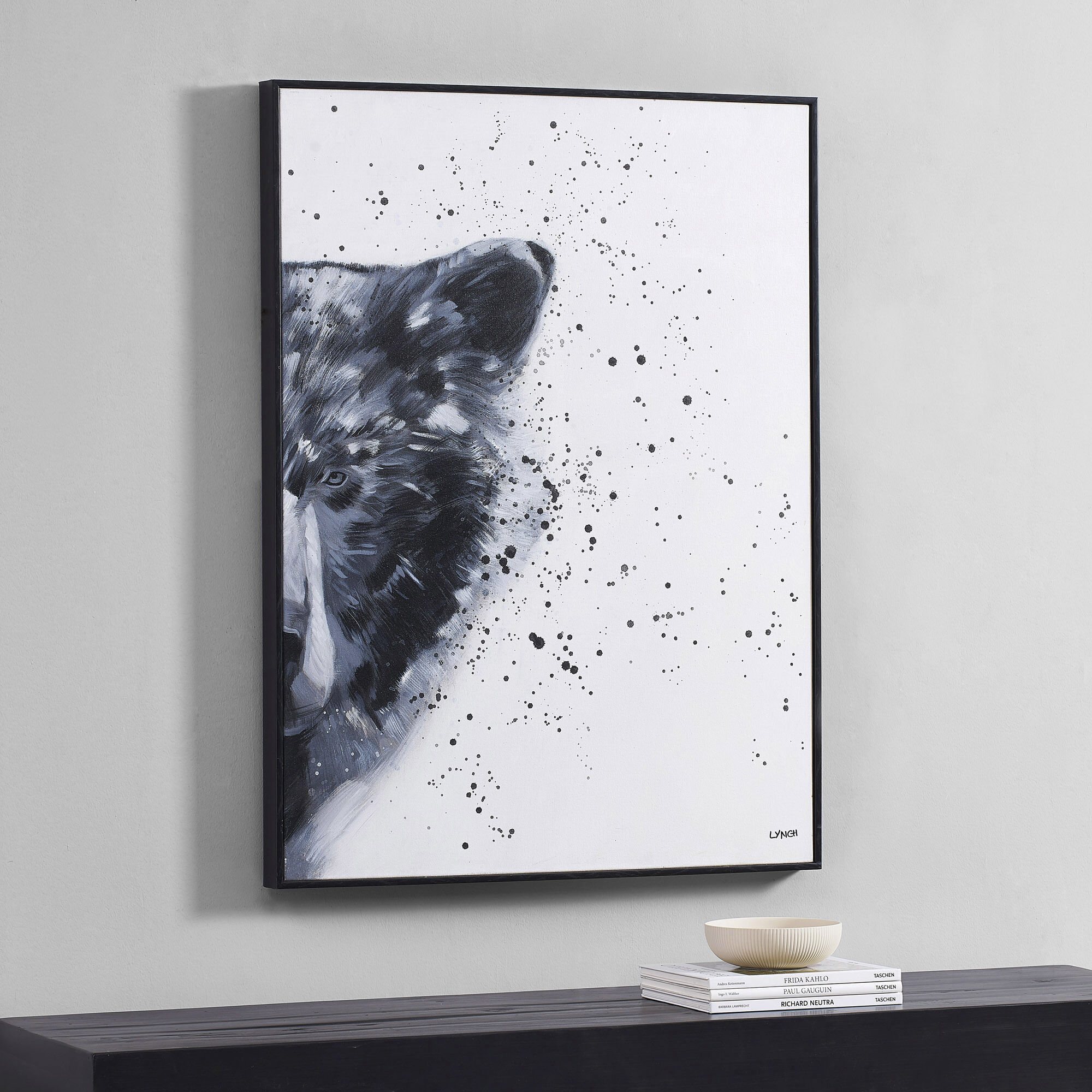 Faraway Multicolor Paint Splatters Canvas Art