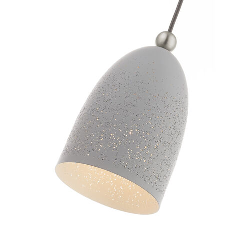 Arlington 1 Light 6 inch Nordic Gray with Brushed Nickel Accents Pendant Ceiling Light