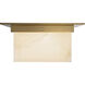 Mineral 2 Light 11.13 inch Patina Brass and Alabaster Flush Mount Ceiling Light in Alabaster Shade