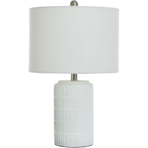 Joni 21 inch 60 watt White Table Lamp Portable Light