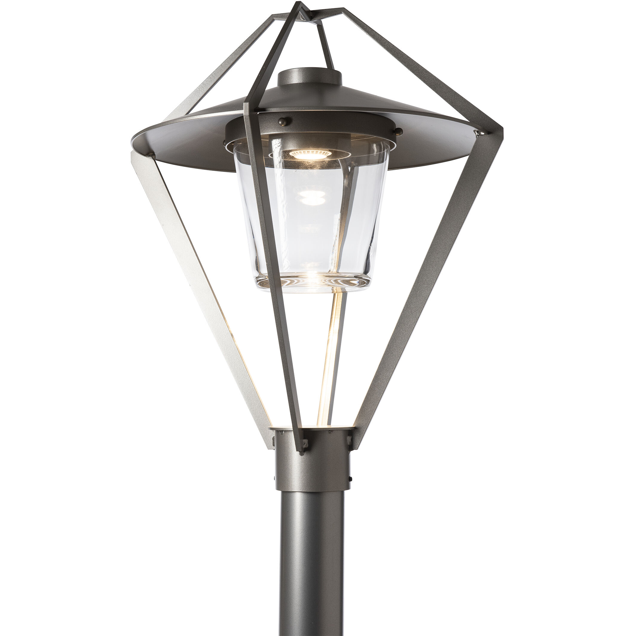 Stellar 1 Light 22.4 inch Coastal Burnished Steel Outdoor Post Light