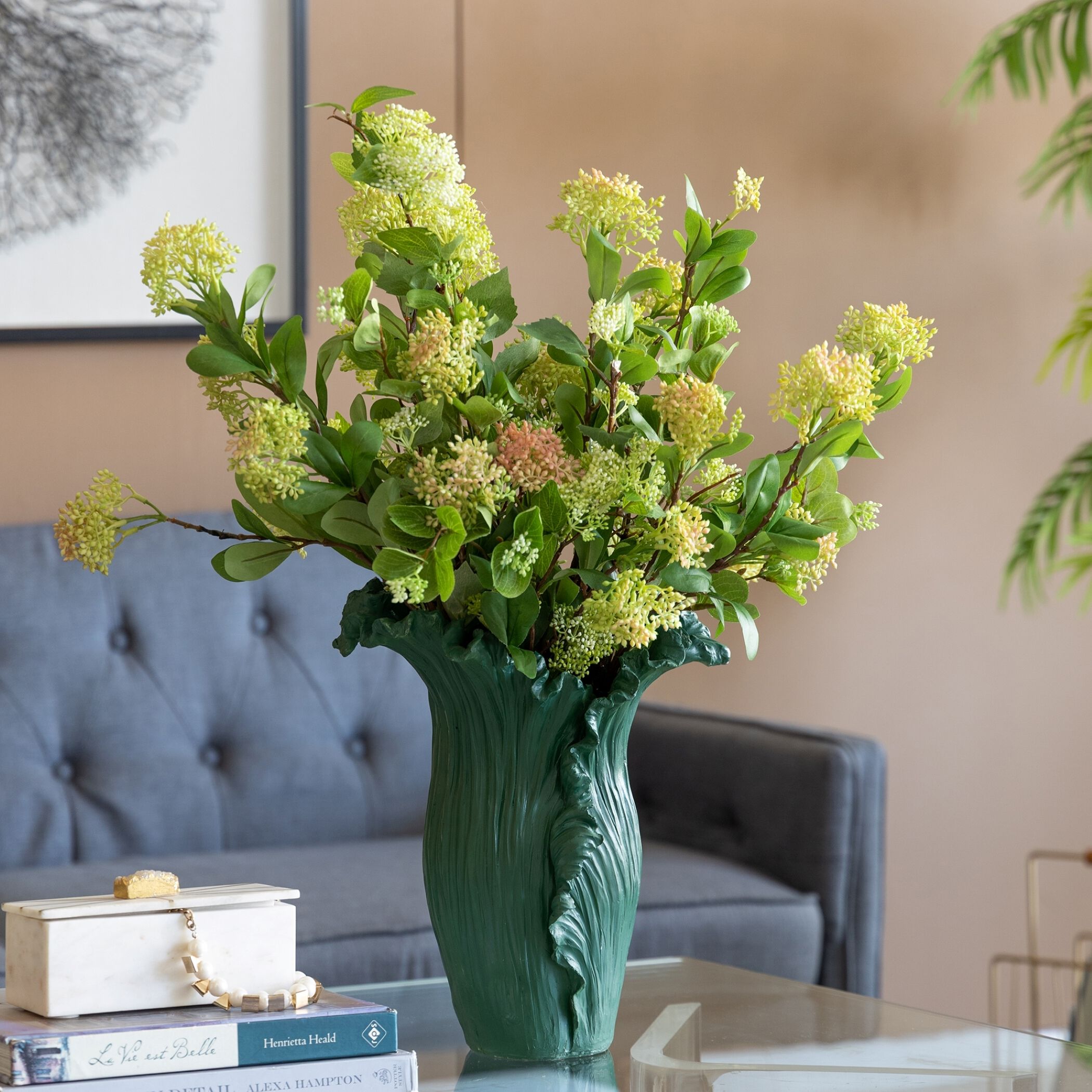 Floral 15.4 X 12.2 inch Vase