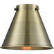 Nouveau Appalachian 1 Light 8 inch Black Antique Brass Mini Pendant Ceiling Light in Incandescent, Nouveau
