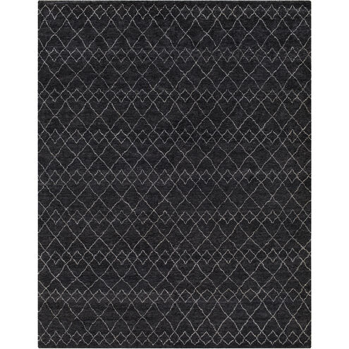 Zara 120 X 96 inch Black Rug in 8 x 10, Rectangle