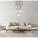 Beau 27 Light 36 inch Rubbed Brass Chandelier Ceiling Light