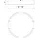 Alora Mood Adelaide LED 11.13 inch Aged Gold Flush Mount Ceiling Light