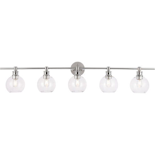Syracuse 5 Light 47 inch Chrome Wall sconce Wall Light