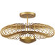 Sheereen 1 Light 20 inch Contemporary Gold Leaf and  Contemporary Gold Semi-Flush Mount Ceiling Light