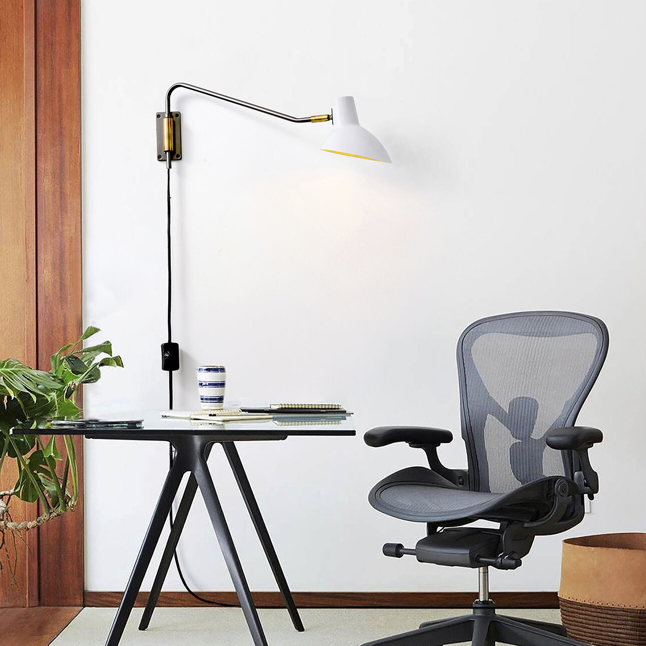 Swing 1 Light 7 inch Gunmetal Wall Sconce Wall Light