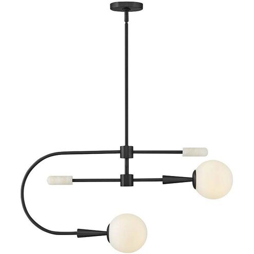 Maude 2 Light 32.25 inch Black Chandelier Ceiling Light