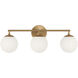 Nube LED 23.63 inch Satin Brass Vanity Light Wall Light