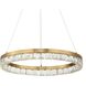 Segovia 28 inch Warm Brass Chandelier Ceiling Light