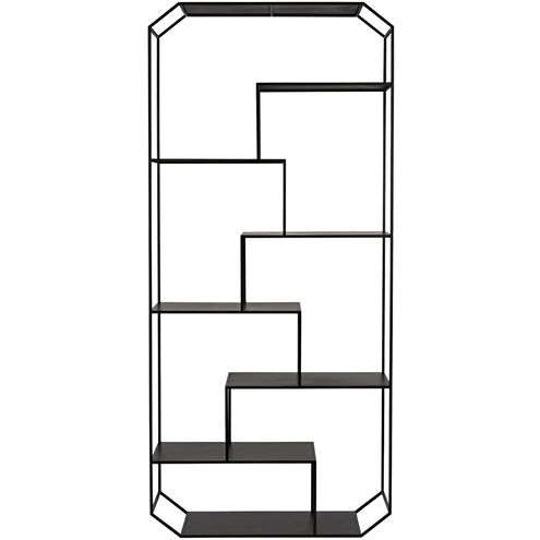Marquise Matte Black Bookcase