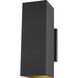 Pohl 2 Light 14.25 inch Black Outdoor Wall Lantern