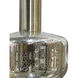 Channing LED 34.1 inch Antique Brass and Silver Mercury Chandelier Ceiling Light