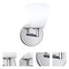 Chancellor LED 4.5 inch Chrome Sconce Wall Light