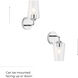 Celino Wall Sconce Wall Light in Polished Chrome