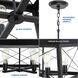Briarwood 4 Light 20 inch Textured Black Chandelier Ceiling Light