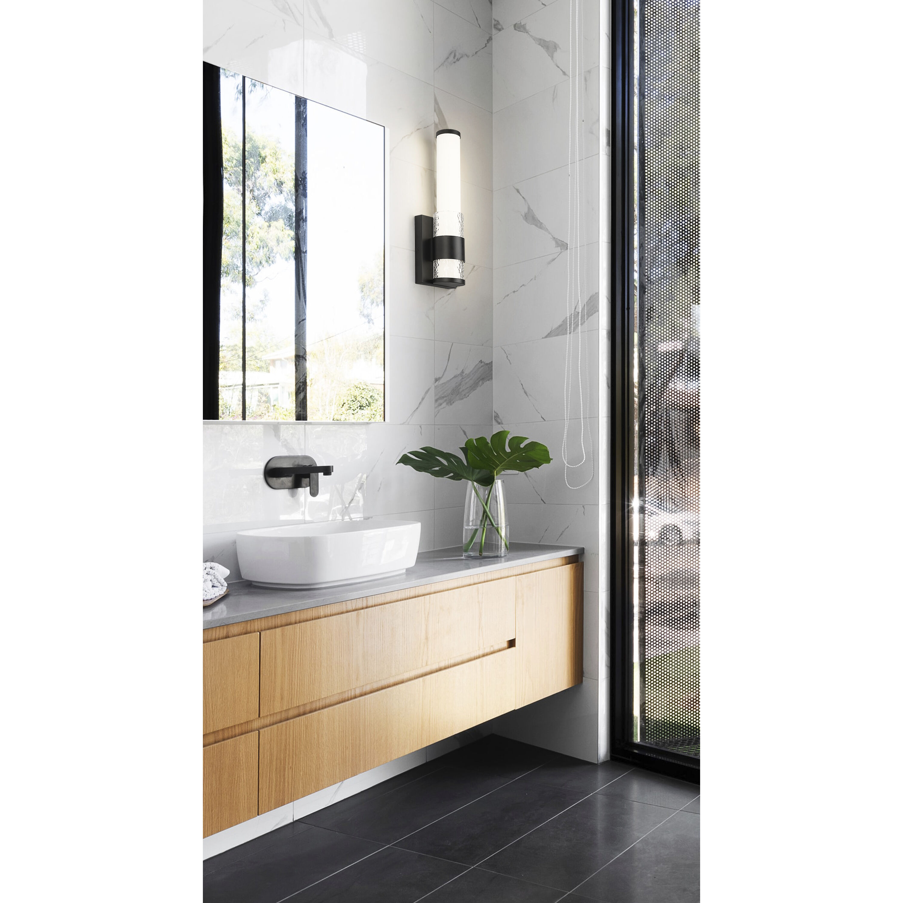 Egon Wall Sconce Wall Light in Matte Black