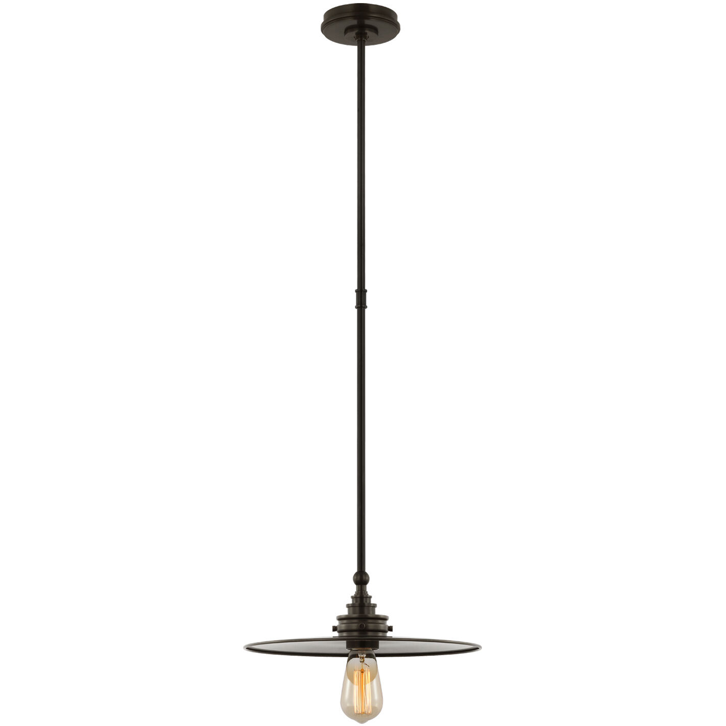 Chapman & Myers Parkington LED 14 inch Bronze Pendant Ceiling Light