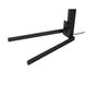 Morelli 85 inch 100 watt Satin Nickel and Black Arc Floor Lamp Portable Light