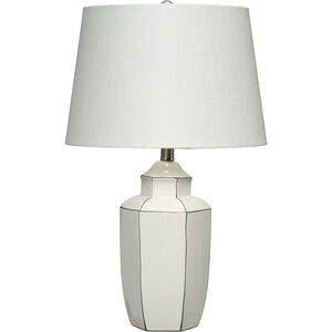 Outline 23.5 inch 100.00 watt White Table Lamp Portable Light