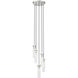 Beau 5 Light 12 inch Brushed Nickel Chandelier Ceiling Light